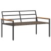 Kerti pad 2 -seater 116 x 67,5 x 72 cm polirattan sötétszürke