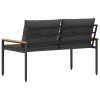 Kerti pad 2 -seater 116 x 67,5 x 72 cm polirattan sötétszürke