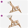 Hintaágy 4 pcs 3 pozíció tömör eukaliptusz fa krémszínű