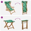 Hintaágy 4 pcs 3 pozíció tömör eukaliptusz fa levélminta