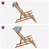 Hintaágy 2 pcs 3 pozíció tömör eukaliptusz fa sokszínű