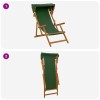 Hintaágy 2 pcs 3 pozíció tömör eukaliptusz fa zöld