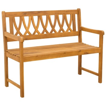 Kerti pad természetes 110 x 55,5 x 90 cm tömör akácfa