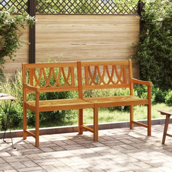 Kerti pad természetes 150 x 55,5 x 90 cm tömör akácfa