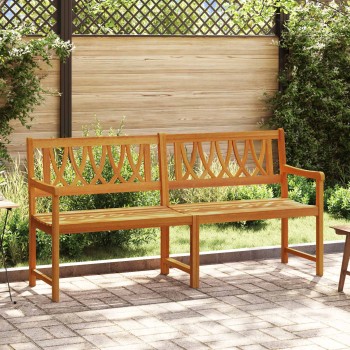 Kerti pad természetes 180 x 55,5 x 90 cm tömör akácfa