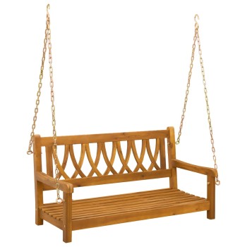 Kerti hinta pad természetes 110 x 56 x 58 cm tömör akácfa