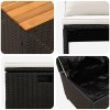 Kültéri kanapé szett 4 -seater 4 pcs 55 x 30 x 39 cm