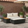 Kültéri kanapé szett 4 -seater 4 pcs 55 x 30 x 39 cm