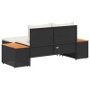 Kültéri kanapé szett 4 -seater 4 pcs 55 x 30 x 39 cm