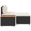 Kültéri kanapé szett 4 -seater 4 pcs 55 x 30 x 39 cm
