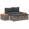 Kültéri kanapé szett 4 -seater 4 pcs 55 x 30 x 39 cm