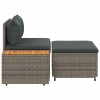 Kültéri kanapé szett 4 -seater 4 pcs 55 x 30 x 39 cm