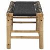 Kerti pad 80 x 38 x 40 cm bambusz természetes négyszögletes