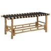 Kerti pad 110 x 38 x 40 cm bambusz természetes négyszögletes