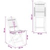 Kerti szék 4 pcs természetes bambusz