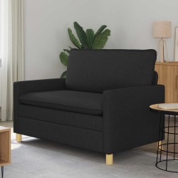 Kanapé fekete 126 x 81 x 87,5 cm szövet