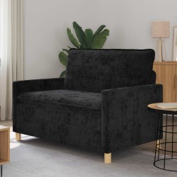 Kanapé fekete 126 x 81 x 87,5 cm poliészter