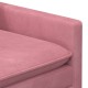 Kanapé rózsaszín 156 x 81 x 87,5 cm bársony