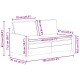 Kanapé rózsaszín 156 x 81 x 87,5 cm bársony