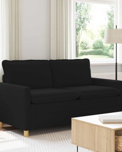 Kanapé fekete 156 x 81 x 87,5 cm szövet