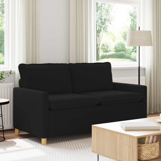 Kanapé fekete 156 x 81 x 87,5 cm szövet Kanapé fekete 156 x 81 x 87,5 cm szövet
