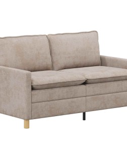 Kanapé bézs 156 x 81 x 87,5 cm poliészter