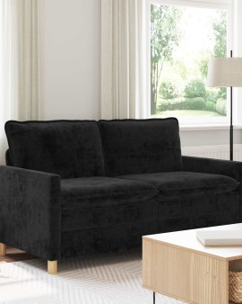 Kanapé fekete 156 x 81 x 87,5 cm poliészter