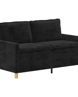 Kanapé fekete 156 x 81 x 87,5 cm poliészter