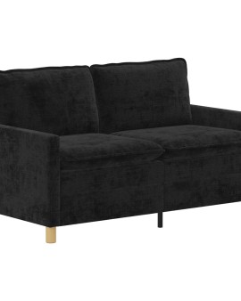 Kanapé fekete 156 x 81 x 87,5 cm poliészter