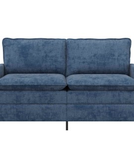 Kanapé kék 156 x 81 x 87,5 cm poliészter