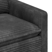 Kanapé sötétszürke 156 x 81 x 87,5 cm poliészter Kanapé sötétszürke 156 x 81 x 87,5 cm poliészter