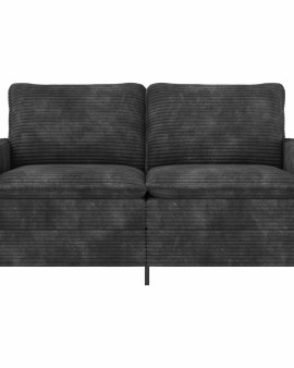 Kanapé sötétszürke 156 x 81 x 87,5 cm poliészter