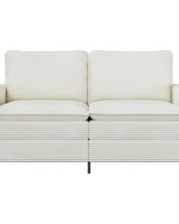 Kanapé krémszínű 156 x 81 x 87,5 cm poliészter