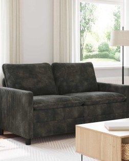 Kanapé antracitszürke 156 x 81 x 87,5 cm poliészter