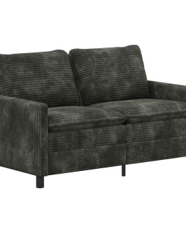 Kanapé antracitszürke 156 x 81 x 87,5 cm poliészter