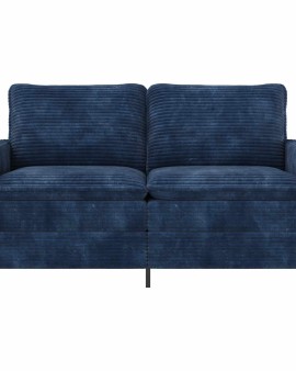 Kanapé sötétkék 156 x 81 x 87,5 cm poliészter