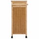 Konyhai kocsi kerekekkel természetes 90,5 x 36 x 86,5 cm