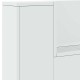 Fejtámla led -es lámpákkal fehér 200 x 16,5 x 103,5 cm faanyag