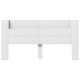 Fejtámla led -es lámpákkal fehér 200 x 16,5 x 103,5 cm faanyag