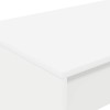 Ágyíróasztal fehér szerelt fa 100 x 45 x 75 cm