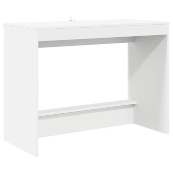Ágyíróasztal fehér szerelt fa 100 x 45 x 75 cm