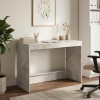 Ágyíróasztal betonszürke szerelt fa 100 x 45 x 75 cm