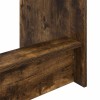 Ágyíróasztal füstös tölgy szerelt fa 100 x 45 x 75 cm