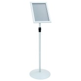 Pedestal poszter állvány ezüst 33 x 33 x 126 cm pvc és acél