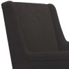 Hintaszék fekete 62 x 80 x 85 cm bouclé