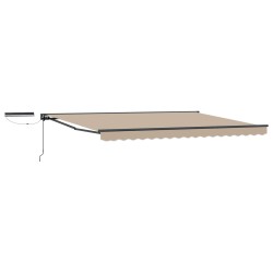 Elektromos kihúzható napernyő bézs 4 × 3 m