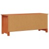 Cipőszekrény viaszbarna 110 x 38 x 45,5 cm tömör fenyő