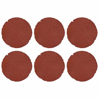 Lépőkő 6 pcs piros ø 45 x 1,8 cm gumi