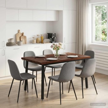110 x 55 x 75 cm tömör akácfa sötétbarna és fekete