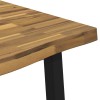 110 x 55 x 75 cm tömör akácfa fehér és fekete négyszögletes